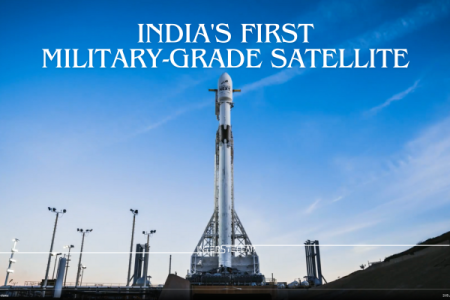 India's first military-grade satellite